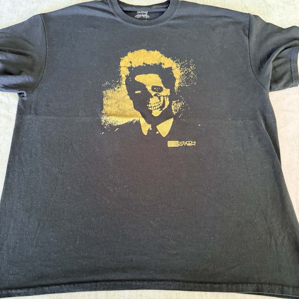 Synthfest Skull Graphic T Shirt Black Mens 2XL Electronic Music Festival Tee